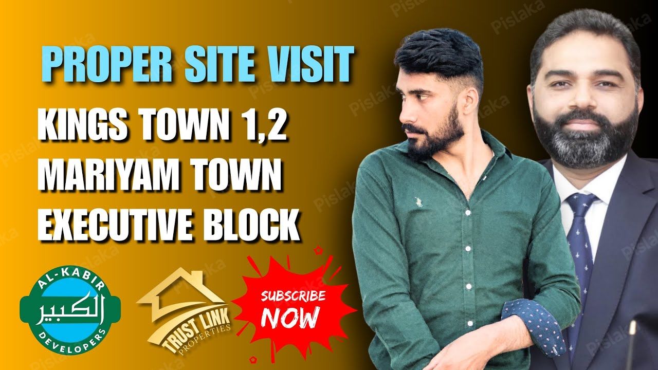 Kings town- Maryam town -Exective Block Live updates #alkabirtown #overseas #realestate #for #lahore