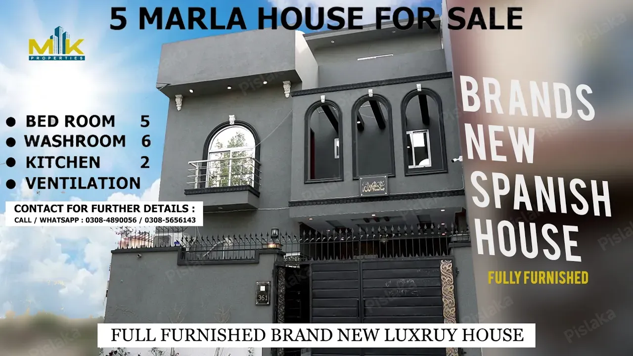5 Marla Very Beautiful Fully Furnished Spanish House for sale in Eden residencia Lahore